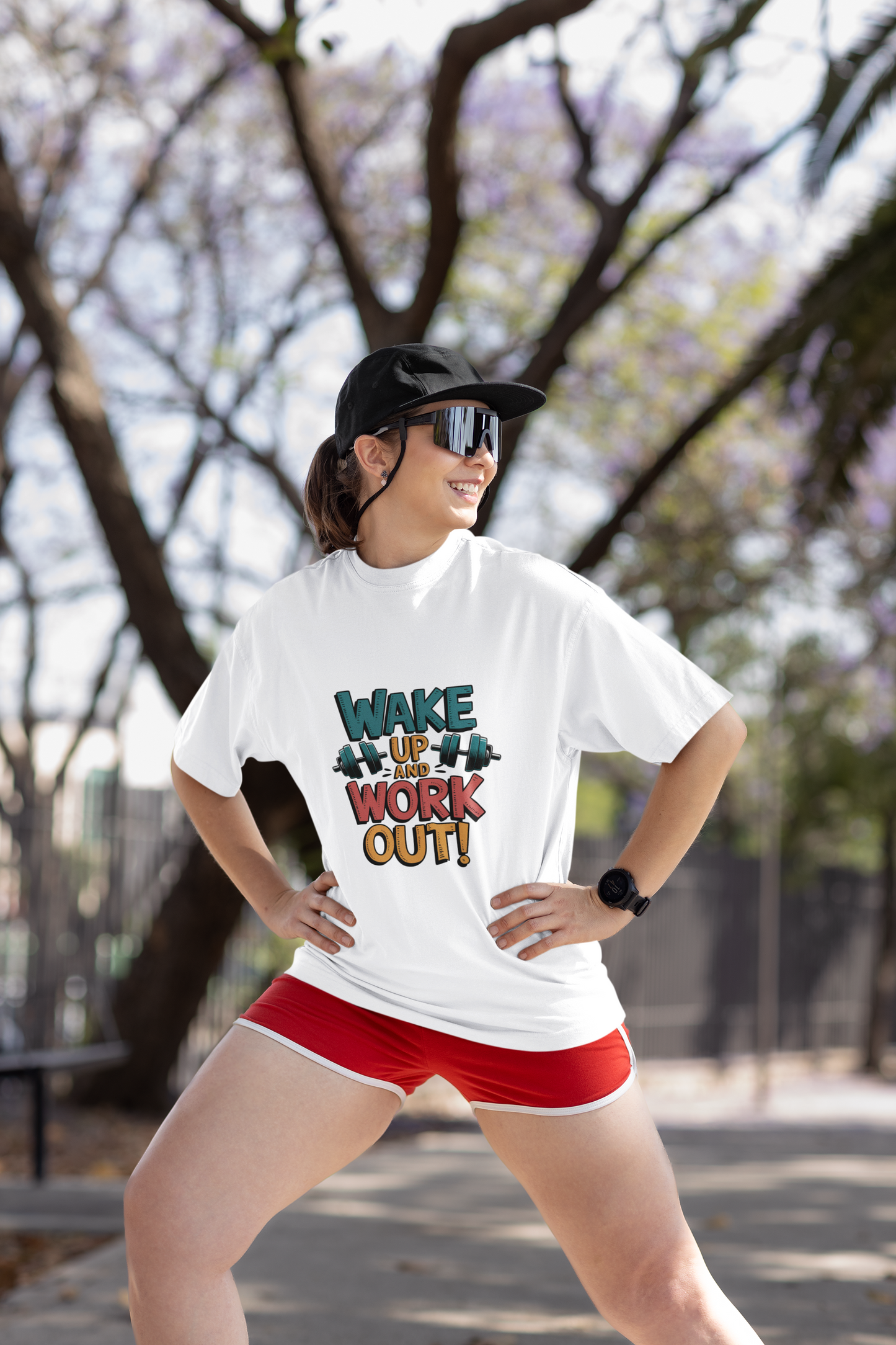 Wake Up And Work Out Unisex Stretch T-shirt