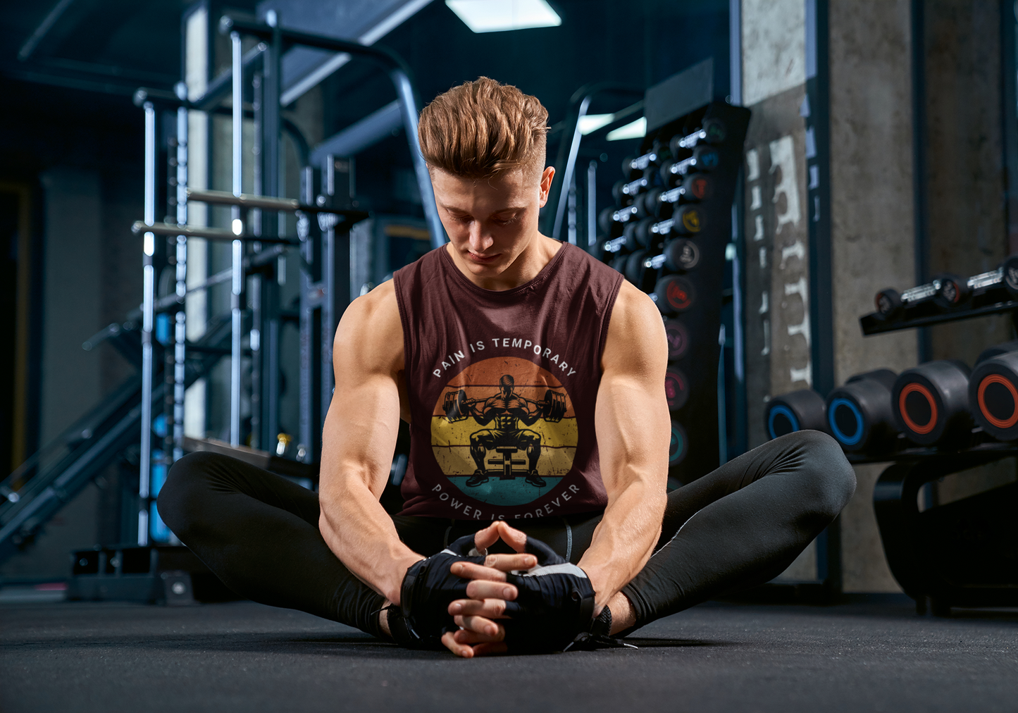 Pain is Temporary, Power is Forever Men's Sleeveless T-Shirt