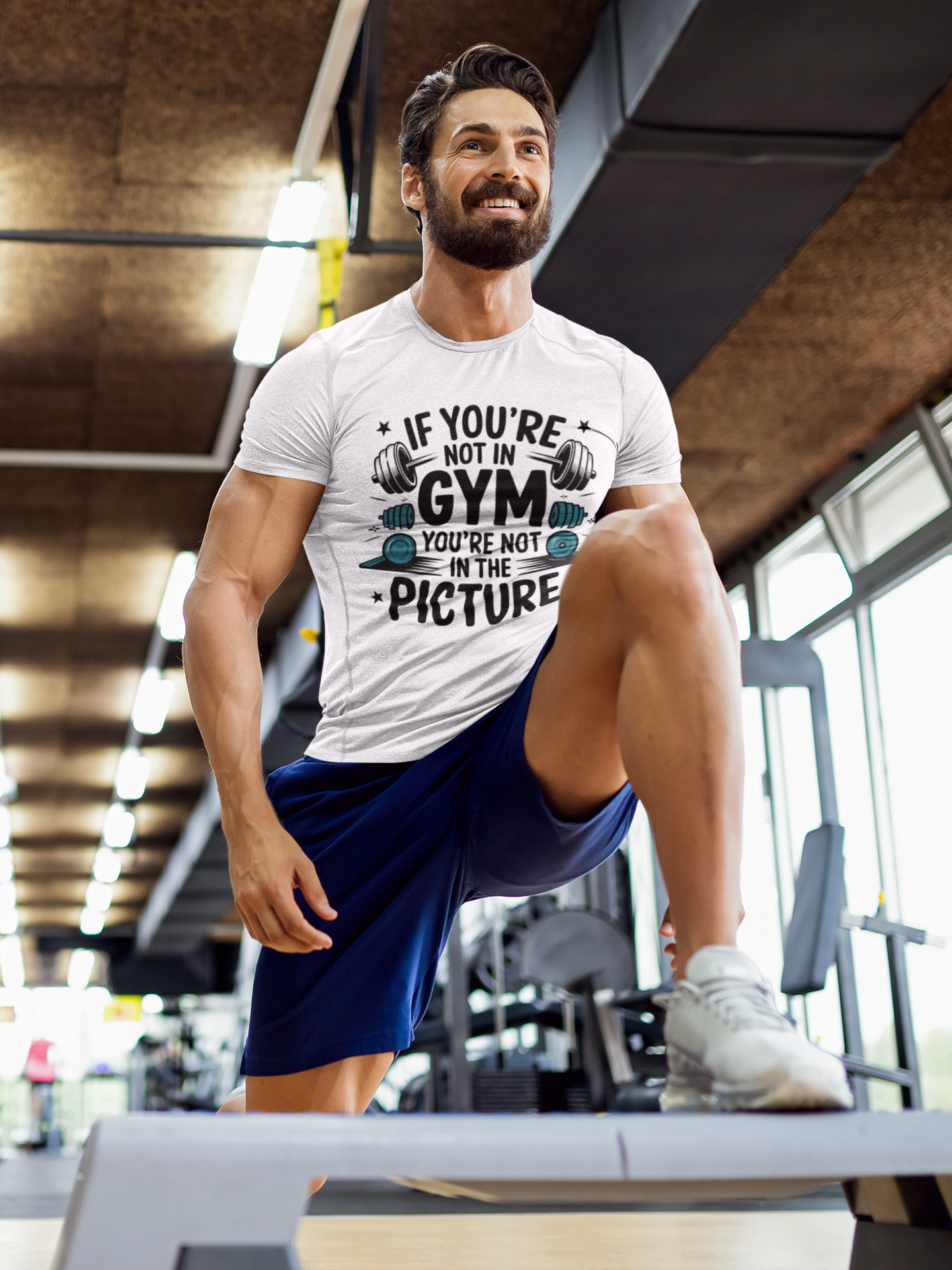 If Youre Not In Gym Youre Not In The Picture Unisex Supima T-Shirt