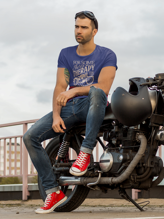 For Some There’s Therapy, For Others There Are Motorcycles Unisex Classic Crew T-Shirt