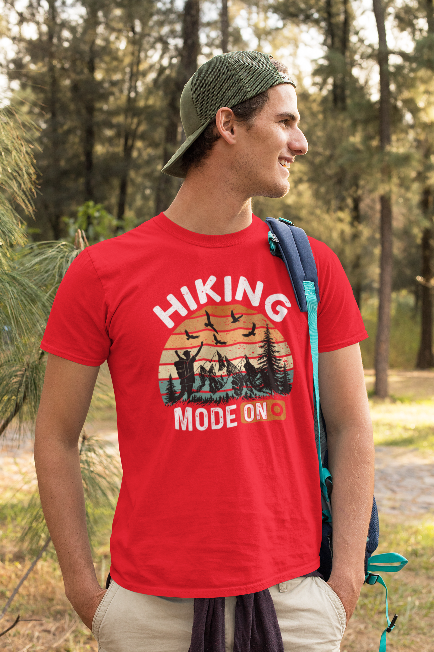 Hiking Mode On – Adventure Outdoor Unisex Classic Crew T-Shirt