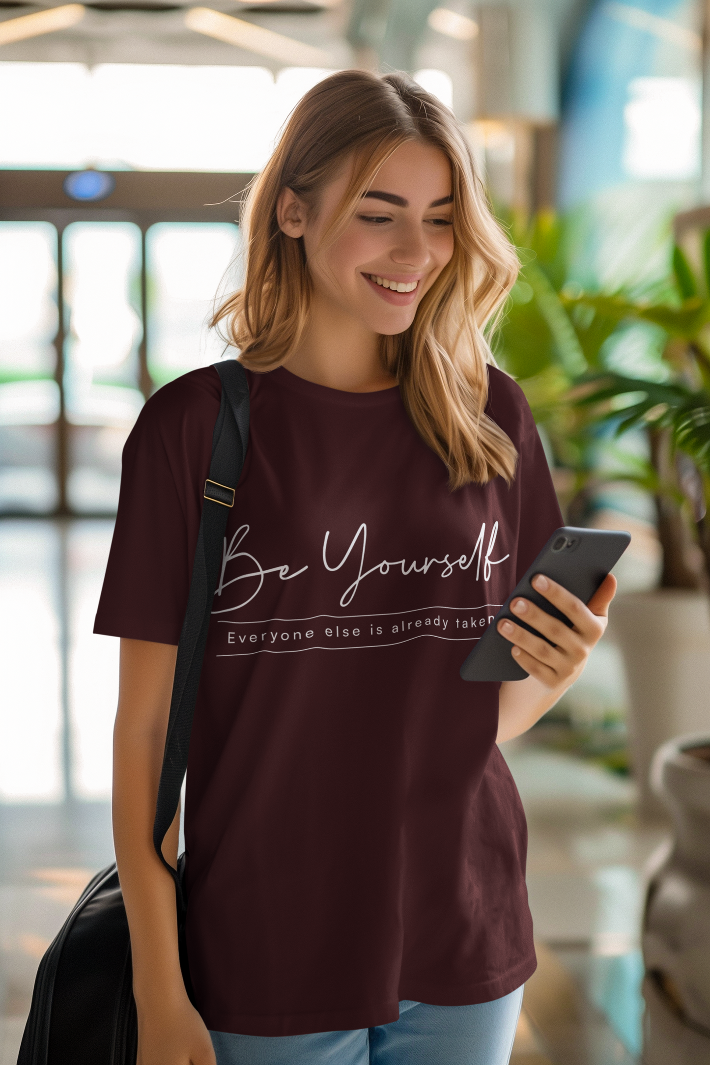 Be Yourself Unisex Supima Inspirational T-Shirt