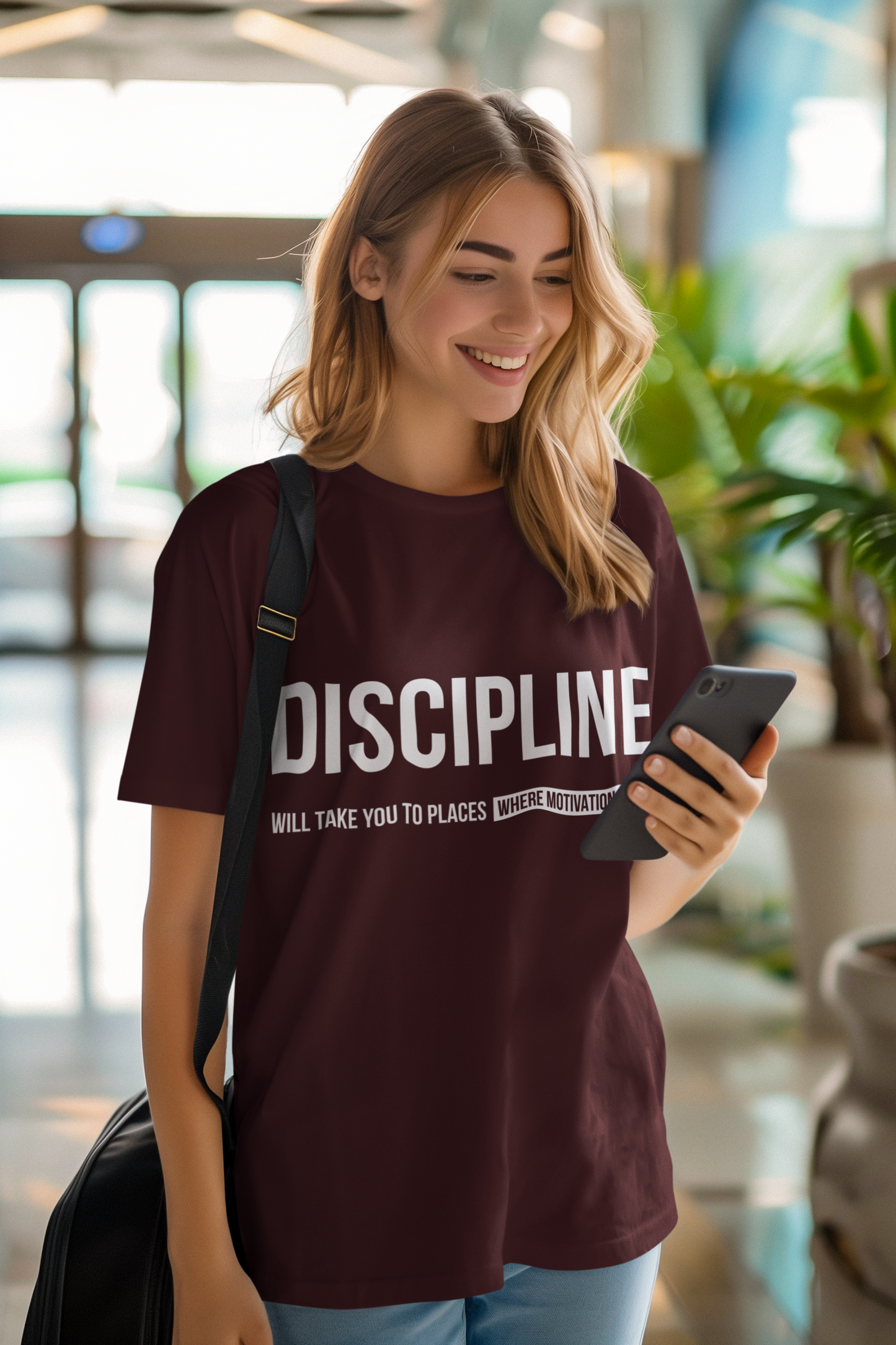 Discipline Over Motivation Unisex Supima Motivational T-Shirt