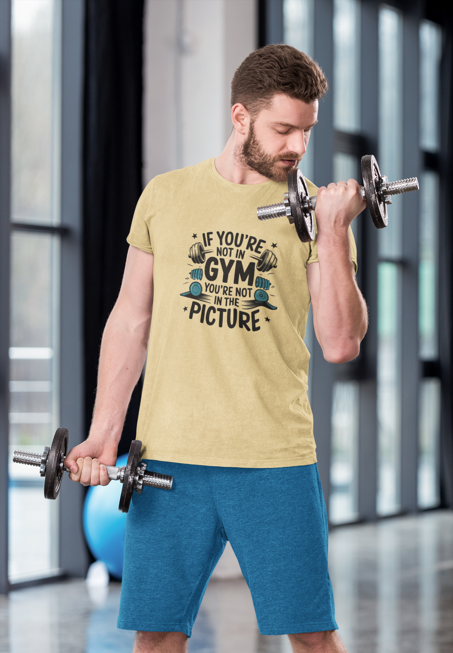 If Youre Not In Gym Youre Not In The Picture Unisex Supima T-Shirt