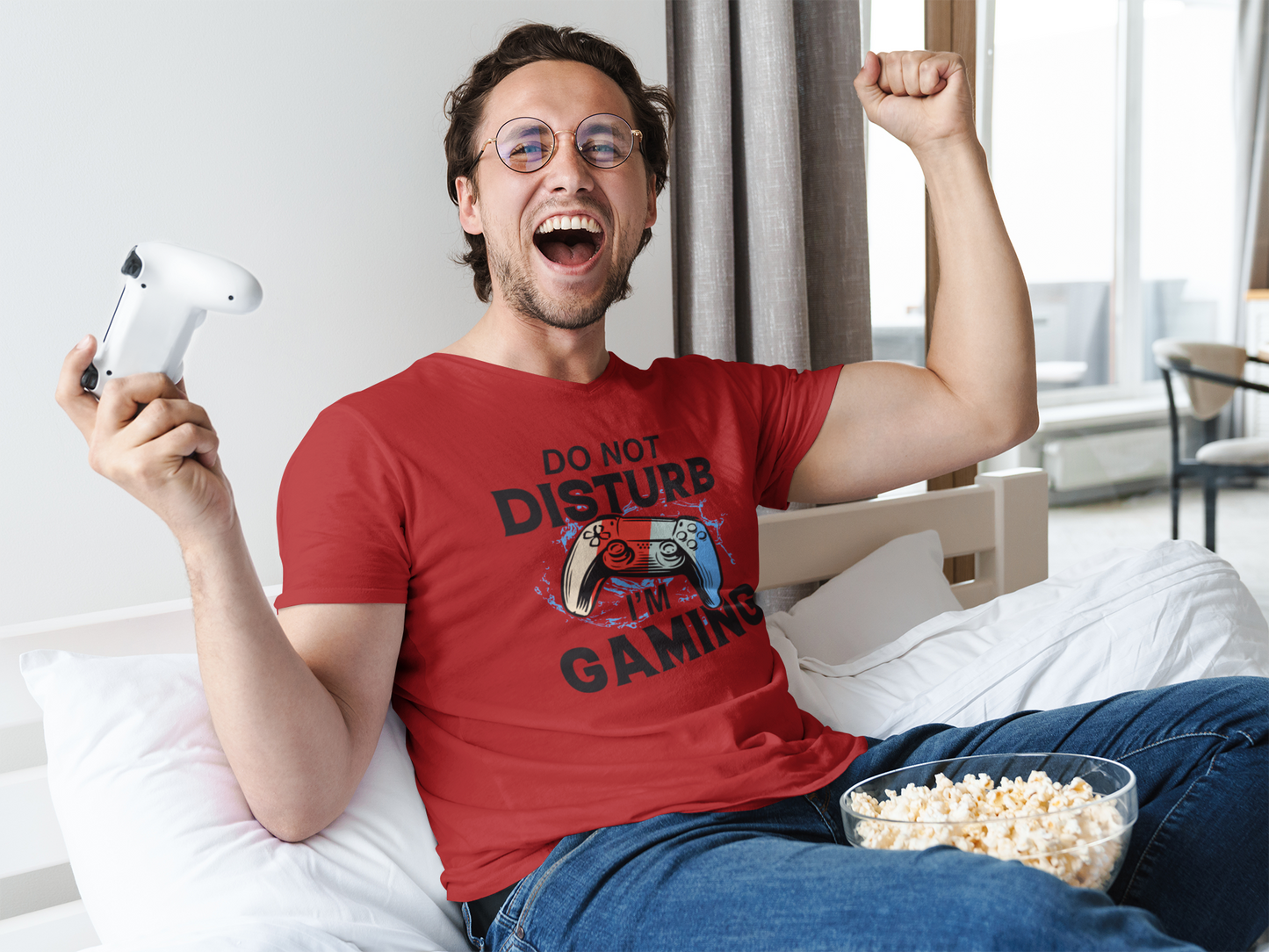 Don’t Disturb, I’m Gaming Unisex Classic Crew T-Shirt