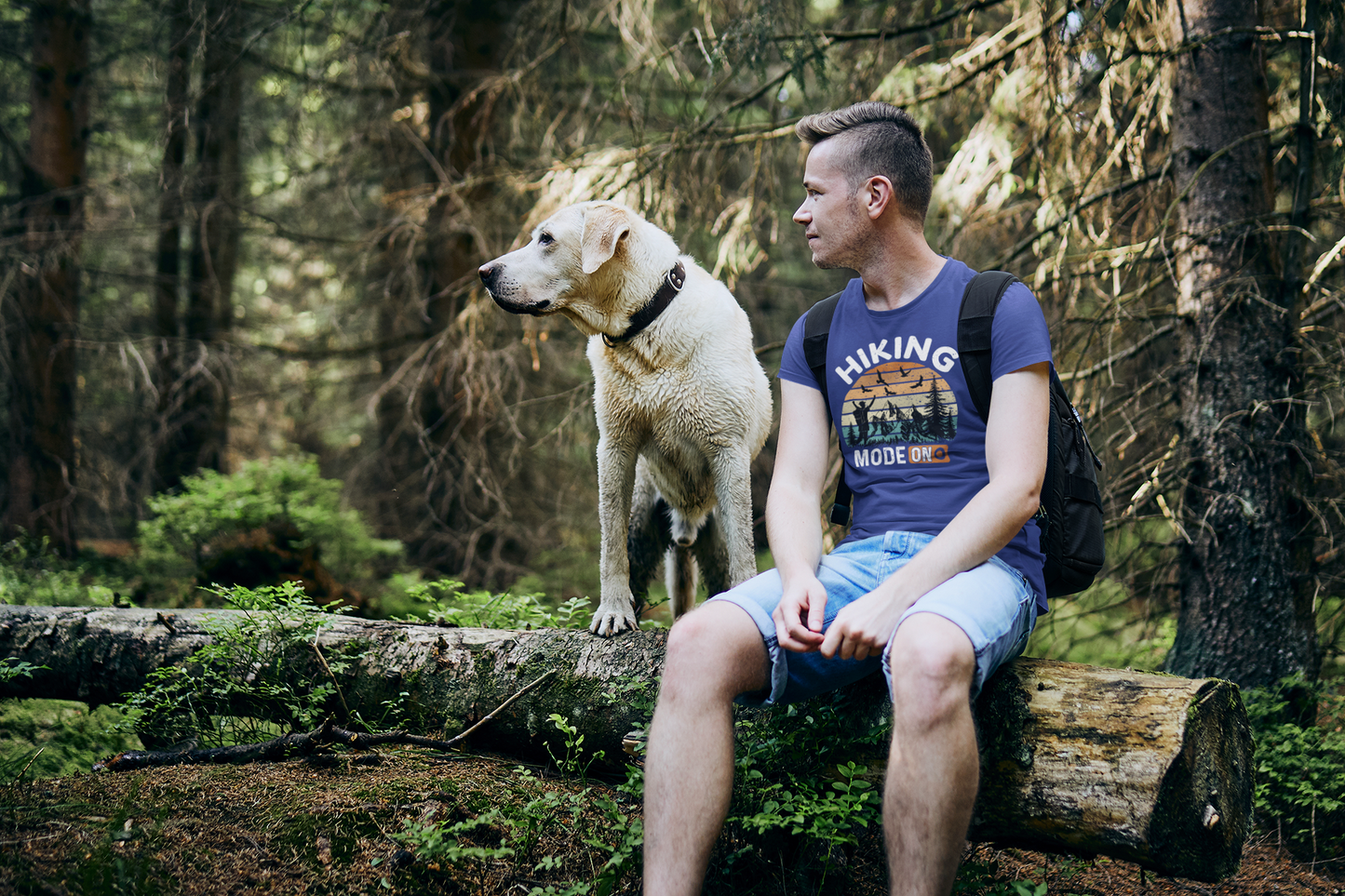 Hiking Mode On – Adventure Outdoor Unisex Classic Crew T-Shirt