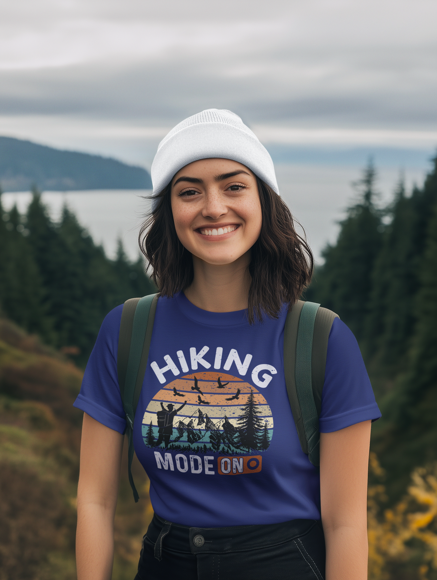 Hiking Mode On – Adventure Outdoor Unisex Classic Crew T-Shirt