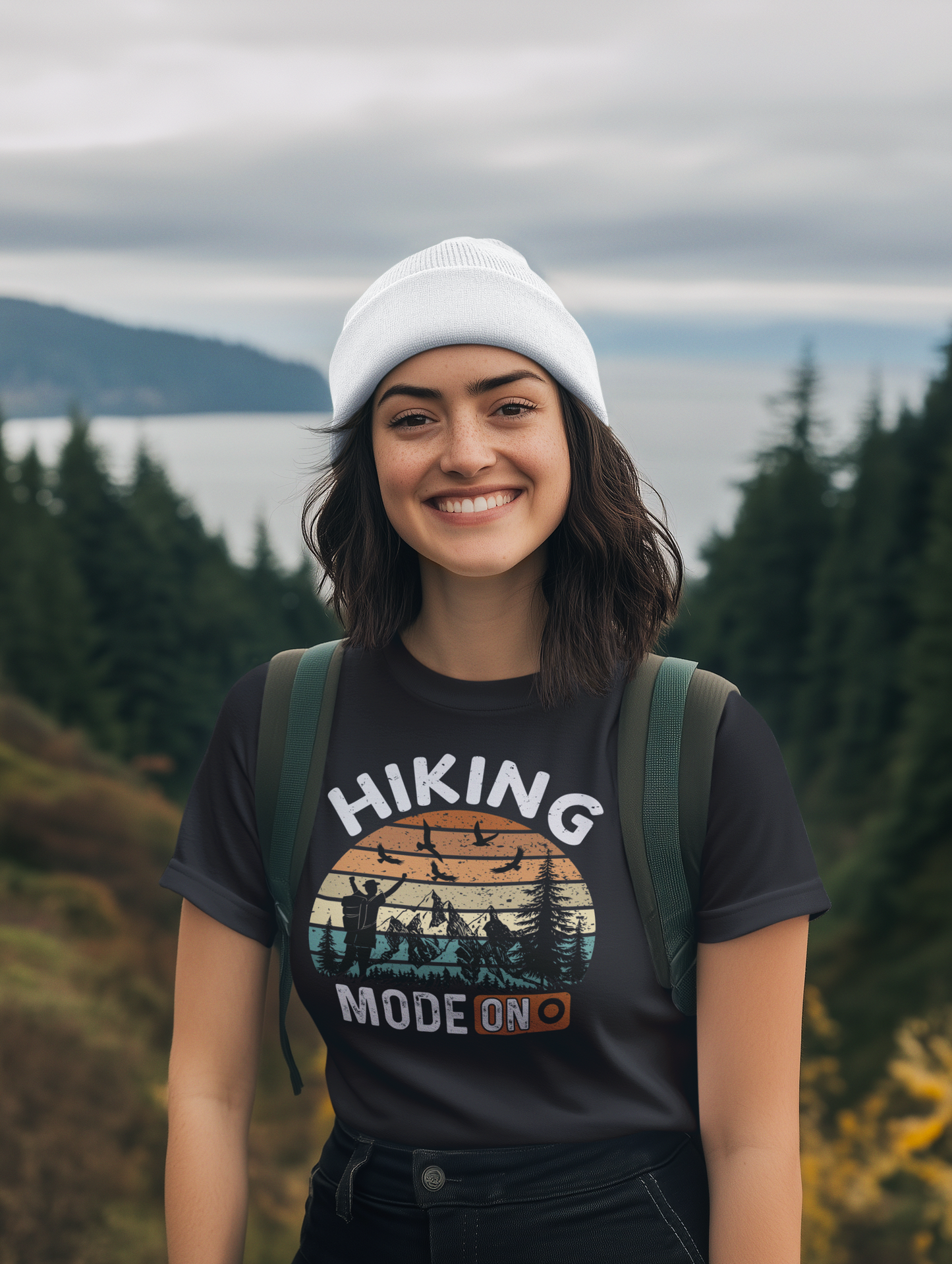 Hiking Mode On – Adventure Outdoor Unisex Classic Crew T-Shirt