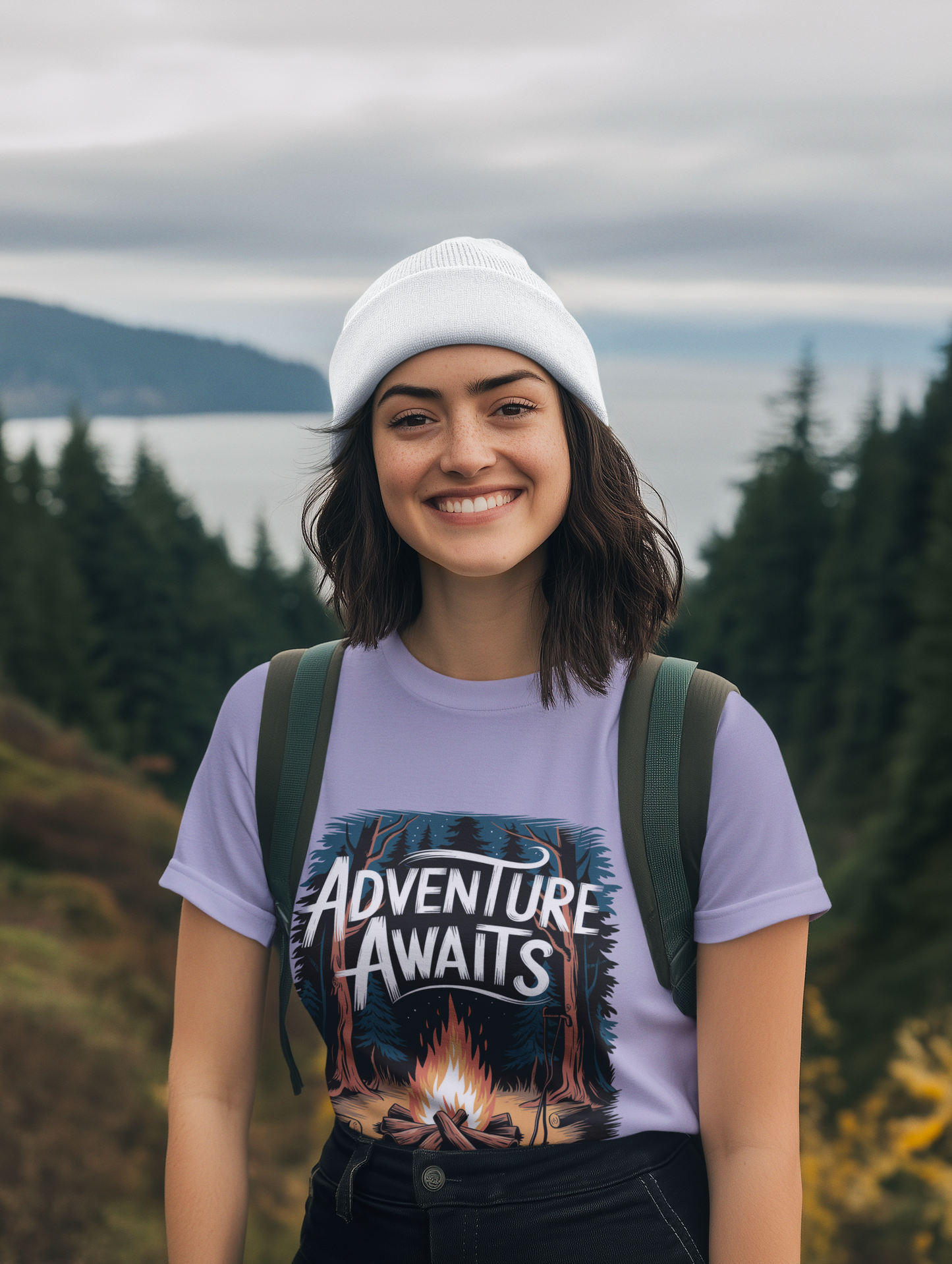 Adventure Awaits Unisex Supima T-Shirt