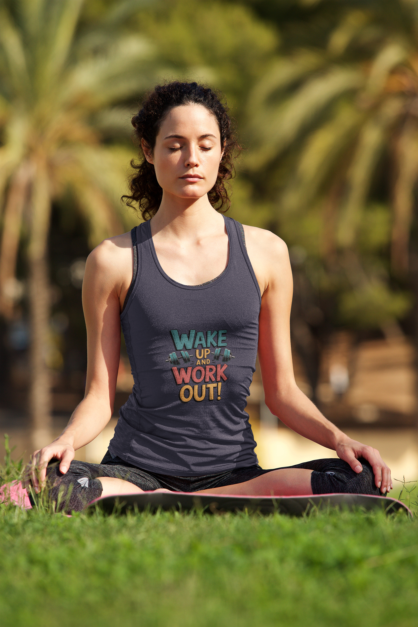 Wake Up and Work Out Women's Tank Top