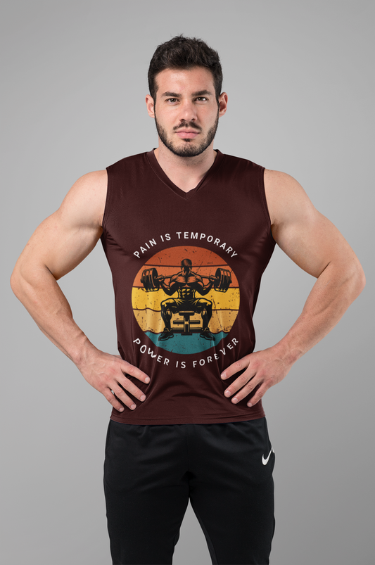 Pain is Temporary, Power is Forever Men's Sleeveless T-Shirt