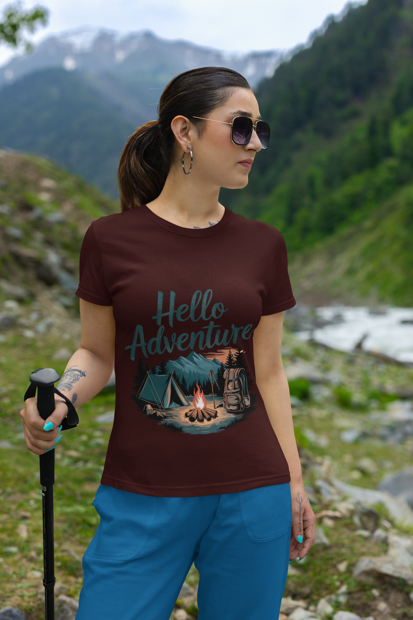 Hello Adventure Unisex Supima T-Shirt