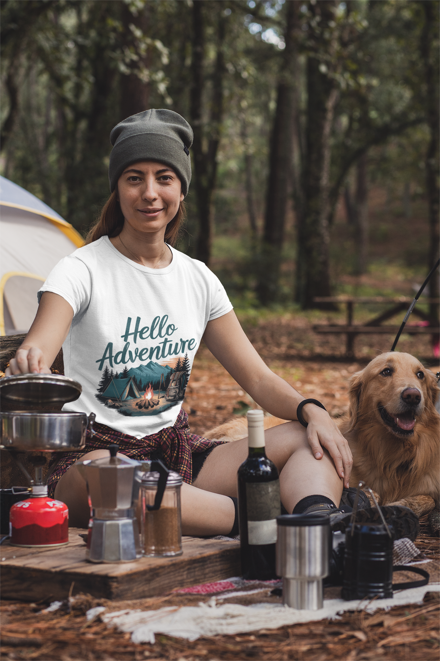 Hello Adventure Unisex Supima T-Shirt