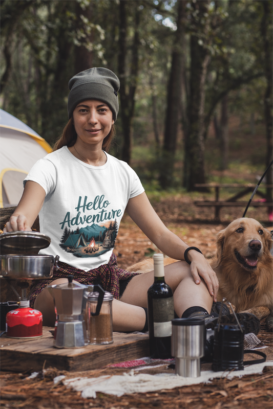 Hello Adventure Unisex Supima T-Shirt