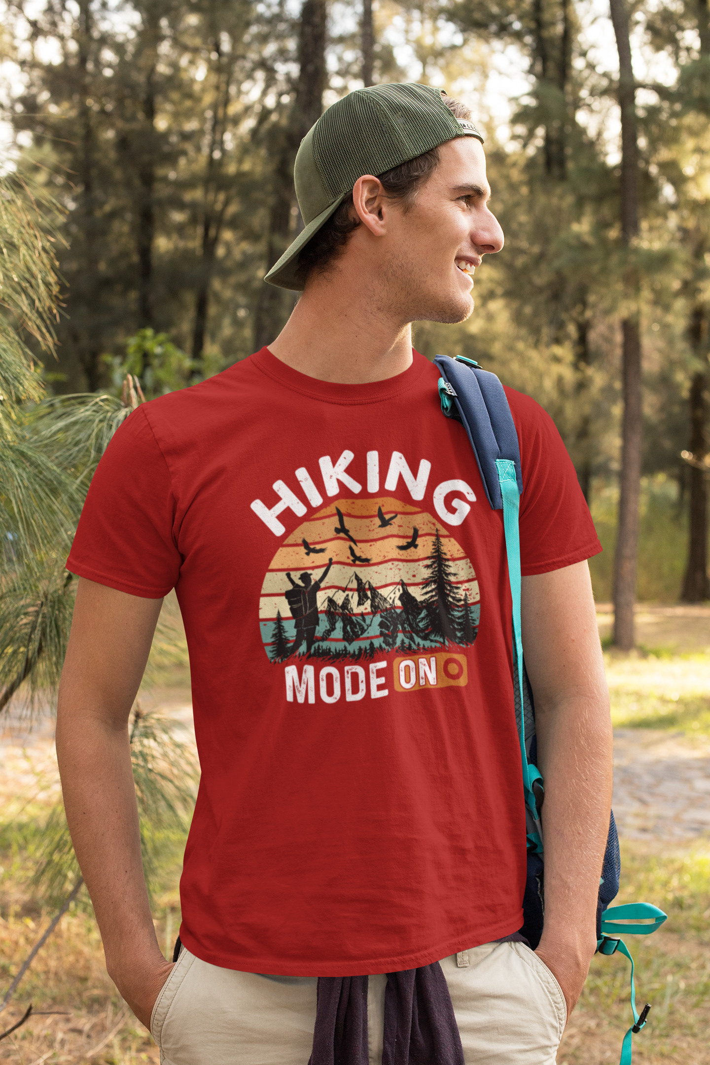 Hiking Mode On – Adventure Outdoor Unisex Classic Crew T-Shirt