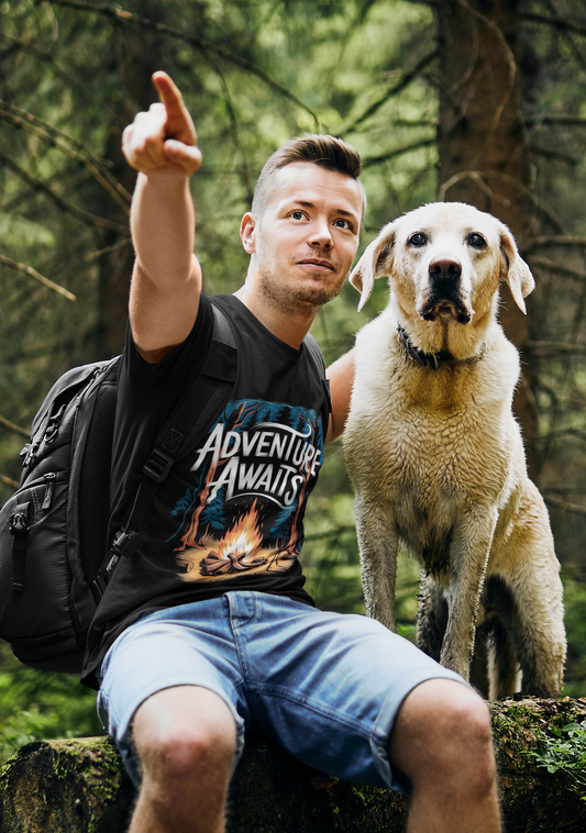 Adventure Awaits Unisex Supima T-Shirt