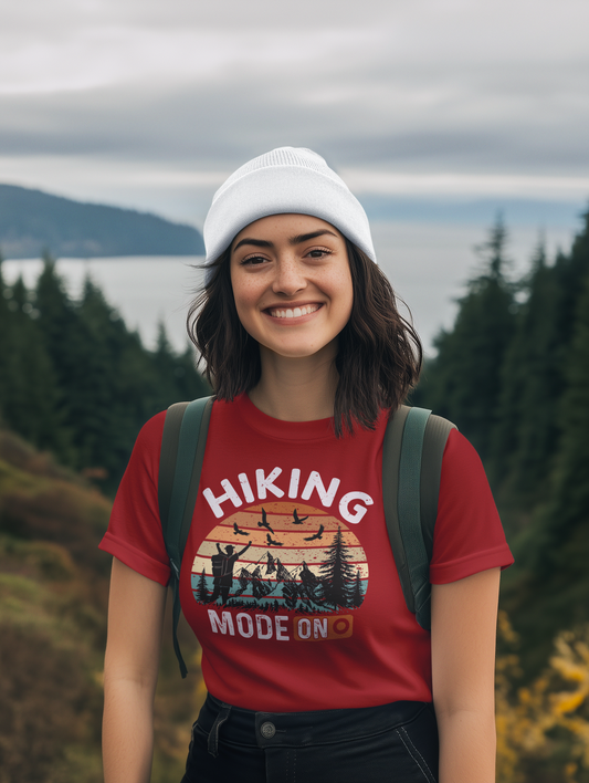 Hiking Mode On – Adventure Outdoor Unisex Classic Crew T-Shirt