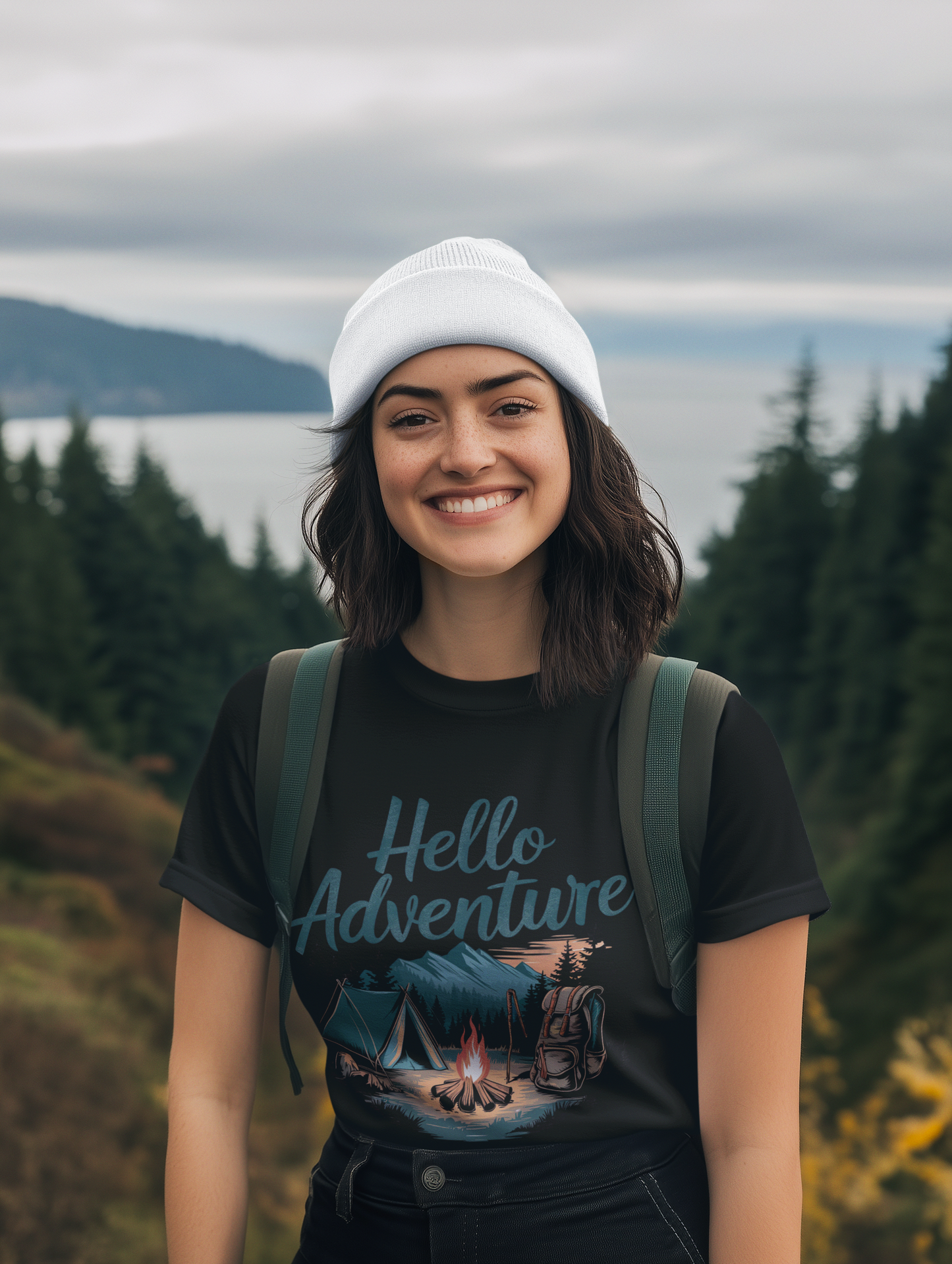 Hello Adventure Unisex Supima T-Shirt